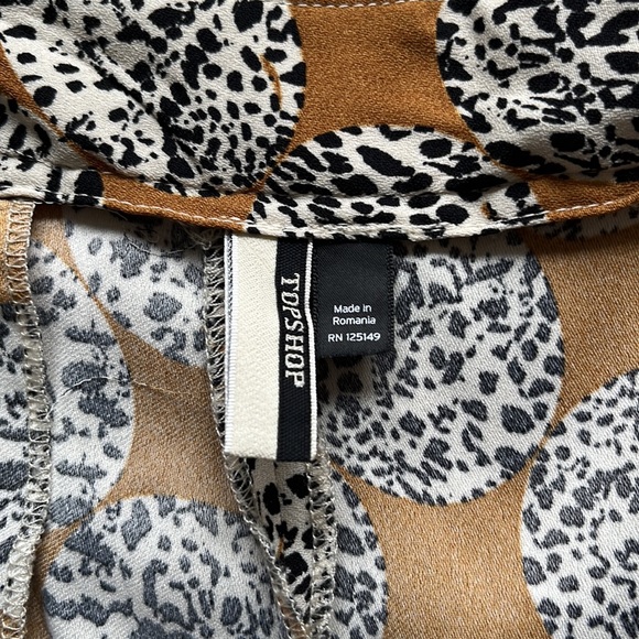 Topshop Leopard Flare Ruffle Pants 🍁 - Picture 6 of 7